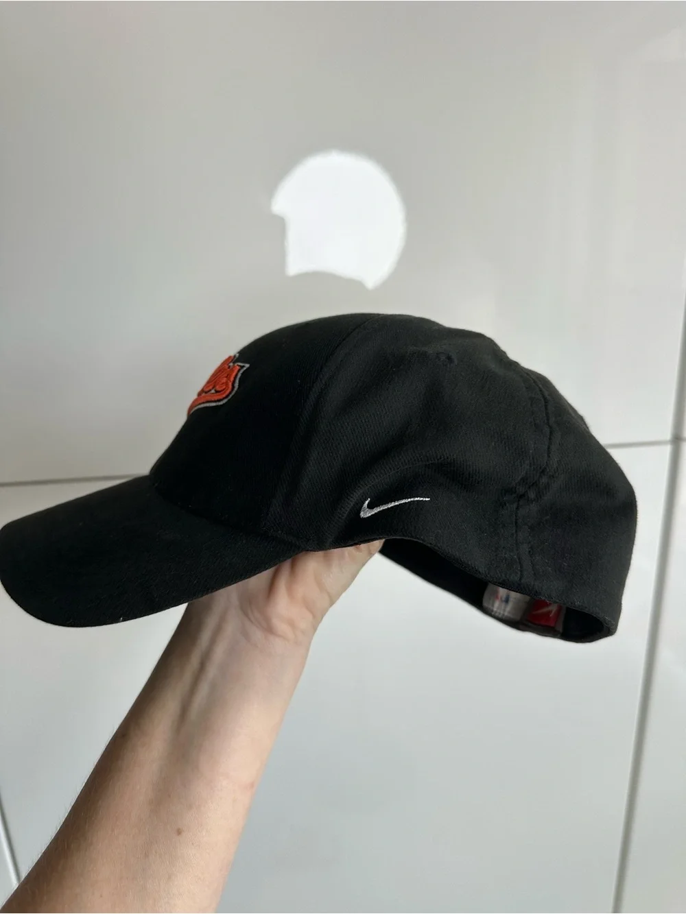 Nike Orioles Hat Cap Black Orange Baseball One Size Flex Fit